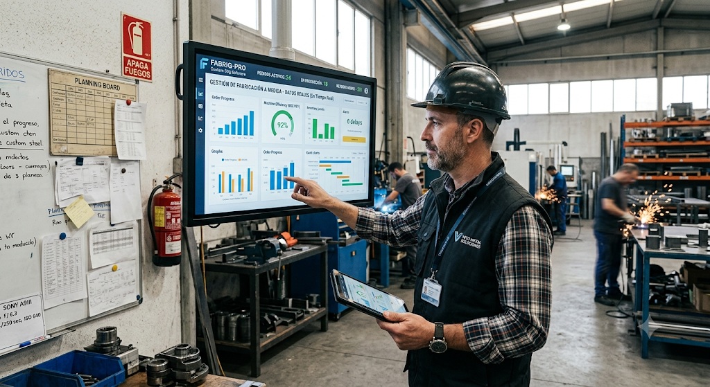 Software para fabricación a medida: deja de apagar fuegos y empieza a gestionar con datos reales